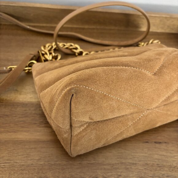 Rebecca Minkoff Tan Crossbody Bag with Gold Chain - Picture 8 of 15